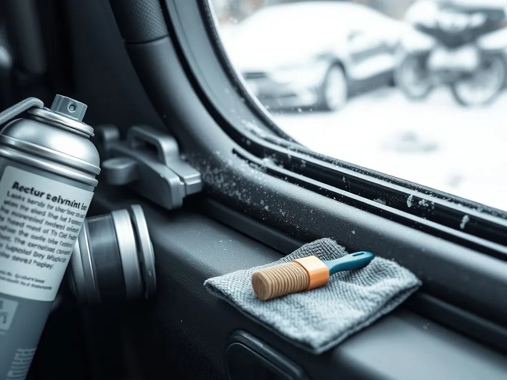 Smarowanie prowadnic i zawiasów w samochodzie przed zimą